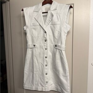 Habitual White Denim Button-Down Dress NWT